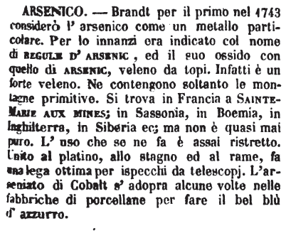 Arsenico Dizionario Significato E Curiosità